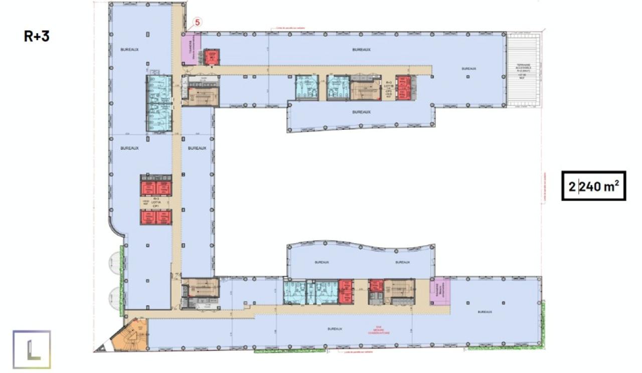 Bureau Levallois-Perret 20183m² Location bureau Levallois-Perret Hauts-de-Seine OLBUR2108142 2